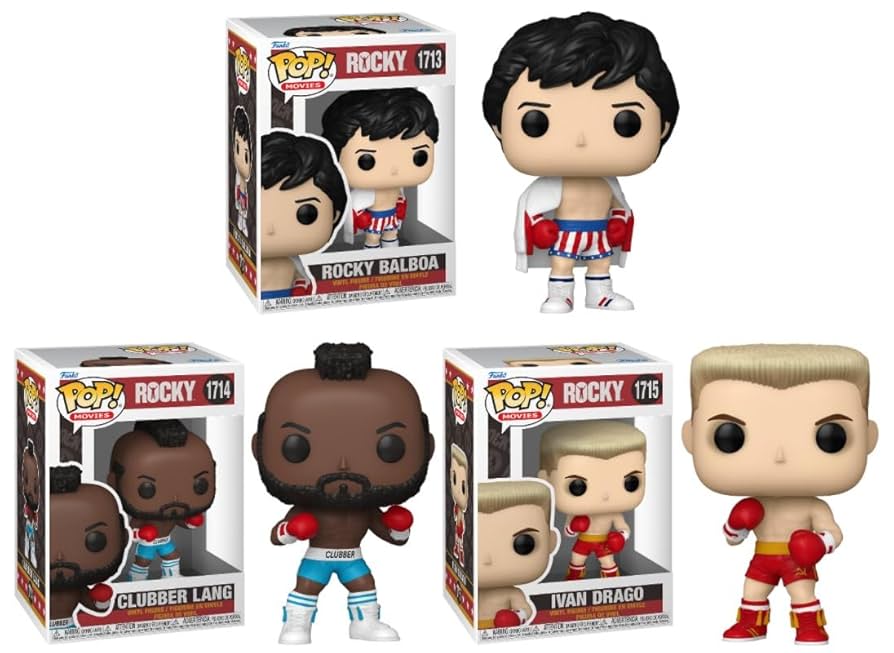 ファンコ ポップ　映画『ロッキー』シリーズ　3体セット ファンコ ポップ 映画『ロッキー』シリーズ 3体セット Funko Pop